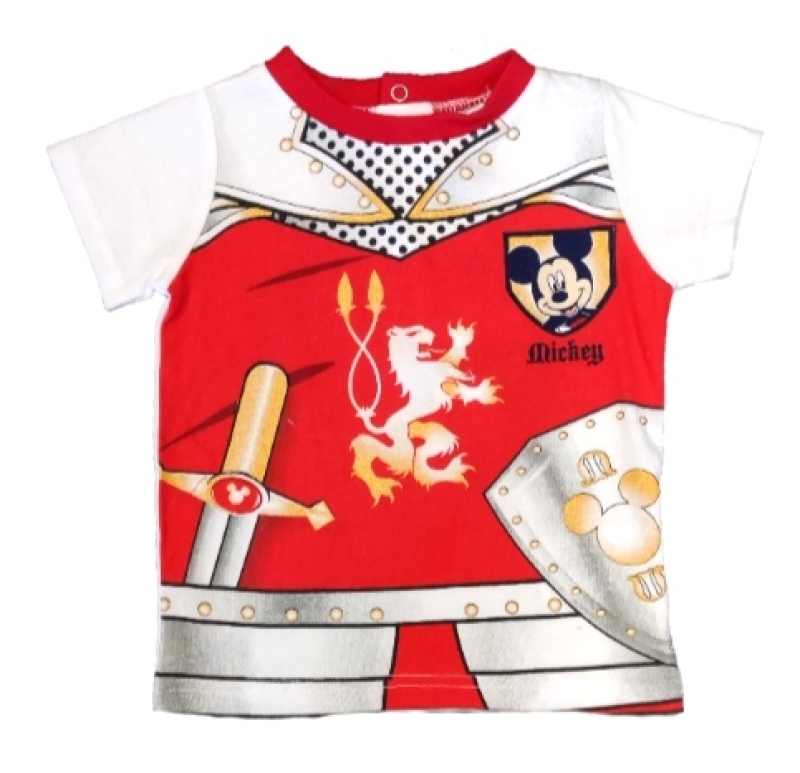 Baby T-Shirt für Jungen in rot mit Micky Maus